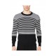 Men's Cotton Rd Nk Pullover in Stripes
